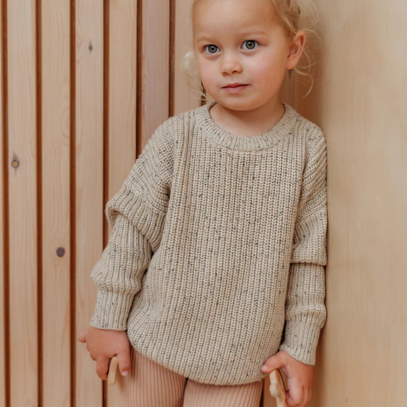 Sweter bawełniany Aspen Jumper oak flecked