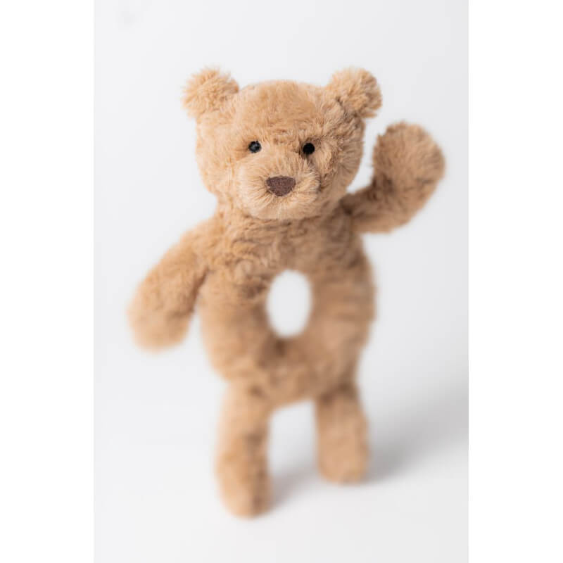 Miś Bartłomiej grzechotka brązowa 18 cm - Jellycat