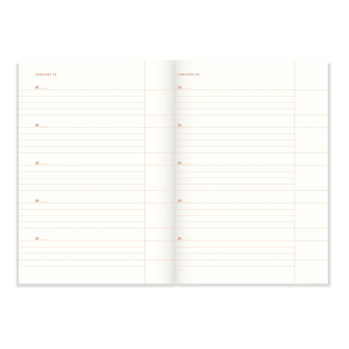 Notes Jedna linijka dziennie szmaragd lniany