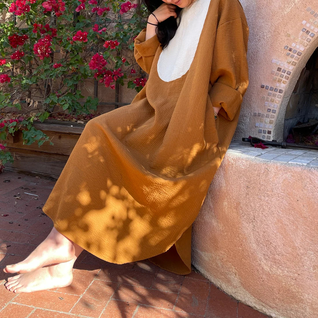 Sukienka November Maxi Dress caramel OS