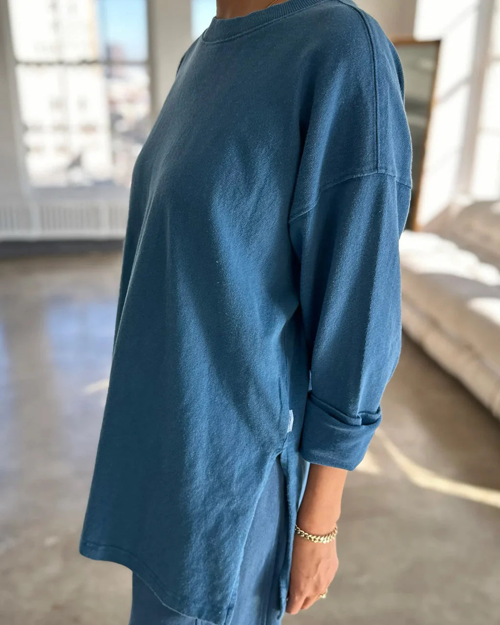 Sunday Tee longsleeve ocean