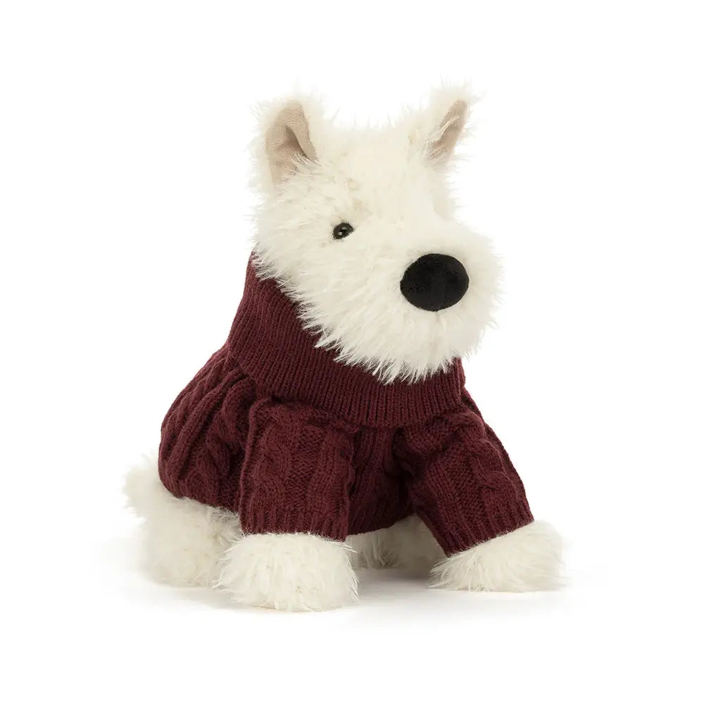 Terrier kremowy w swetrze 25 cm - Jellycat