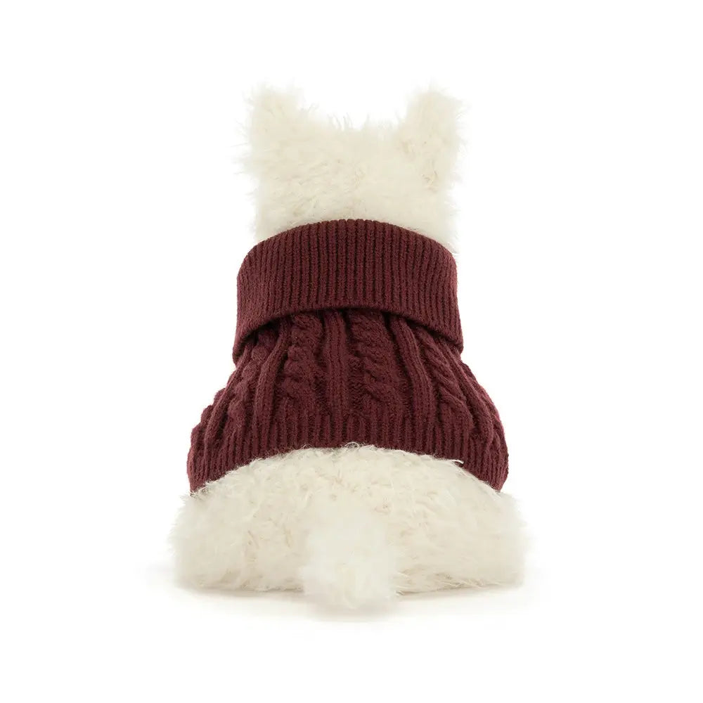 Terrier kremowy w swetrze 25 cm - Jellycat