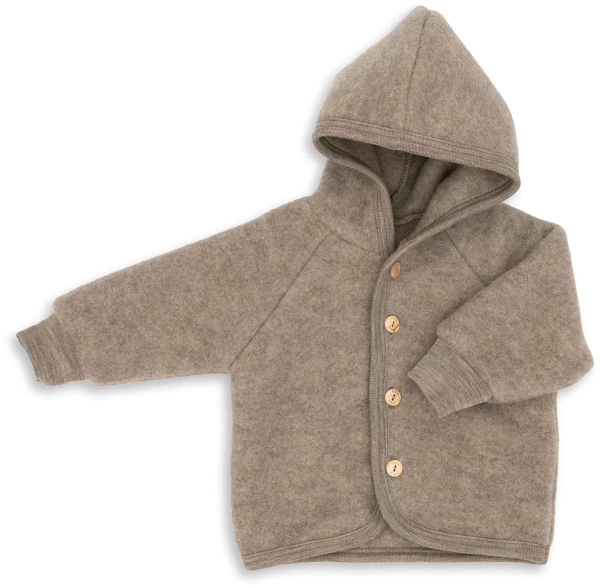 Kurtka z wełny merino walnut melange