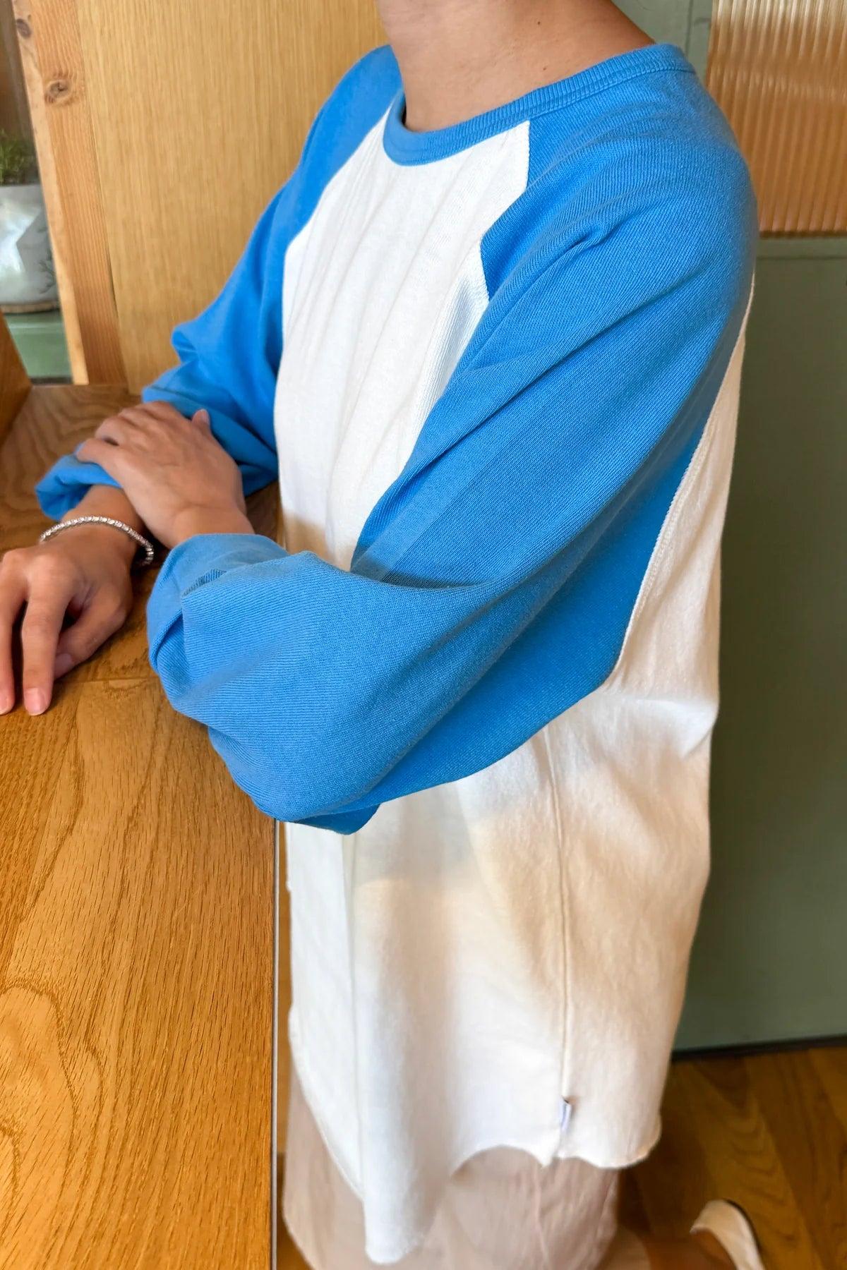 Koszulka raglanowa z ciężkiej bawełny Raglan Tee Blue