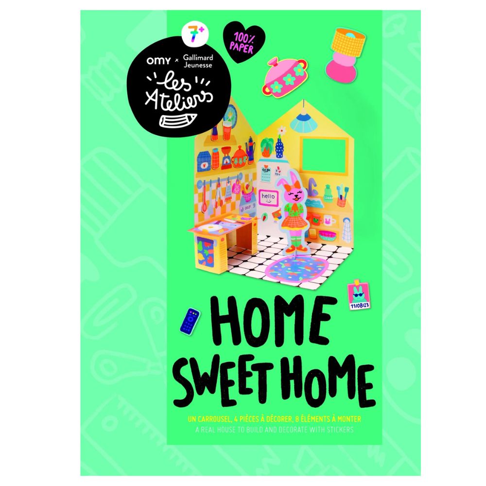 Papierowy Domek do Złożenia Home Sweet Home