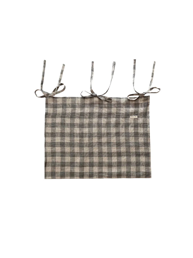 Organizer na łóżeczko 90 cm x 70 cm krata gray