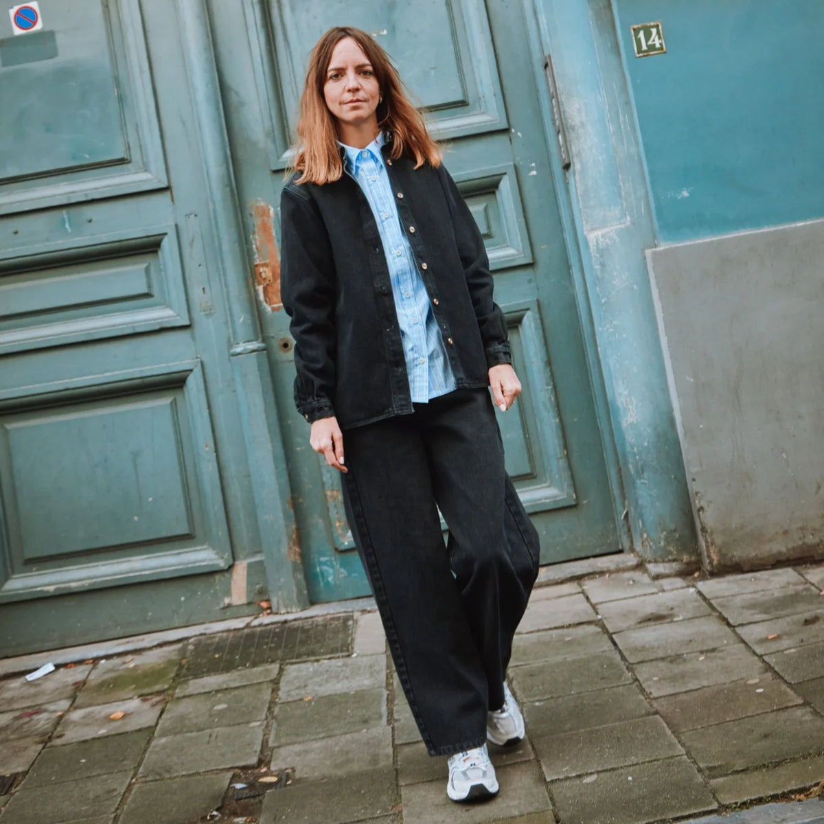Koszula bawełniana Capucine rayures bleues