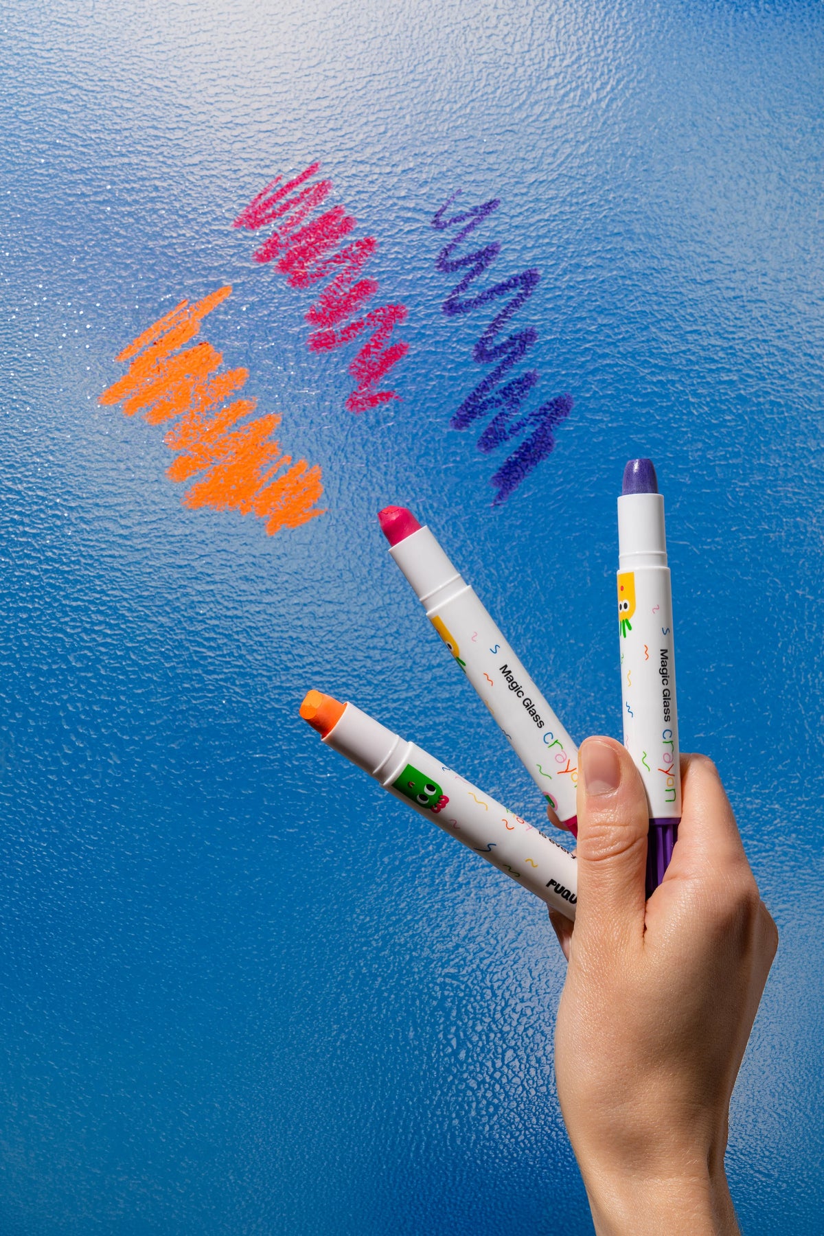 Kredki do szkła Magic Glass Crayons 12 szt. - PUQUU