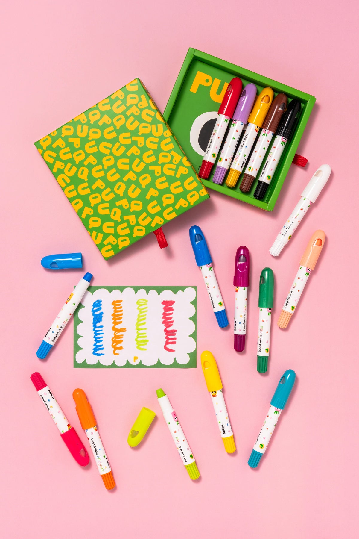 Kredki Twist & Paint Crayons 16 szt. - PUQUU