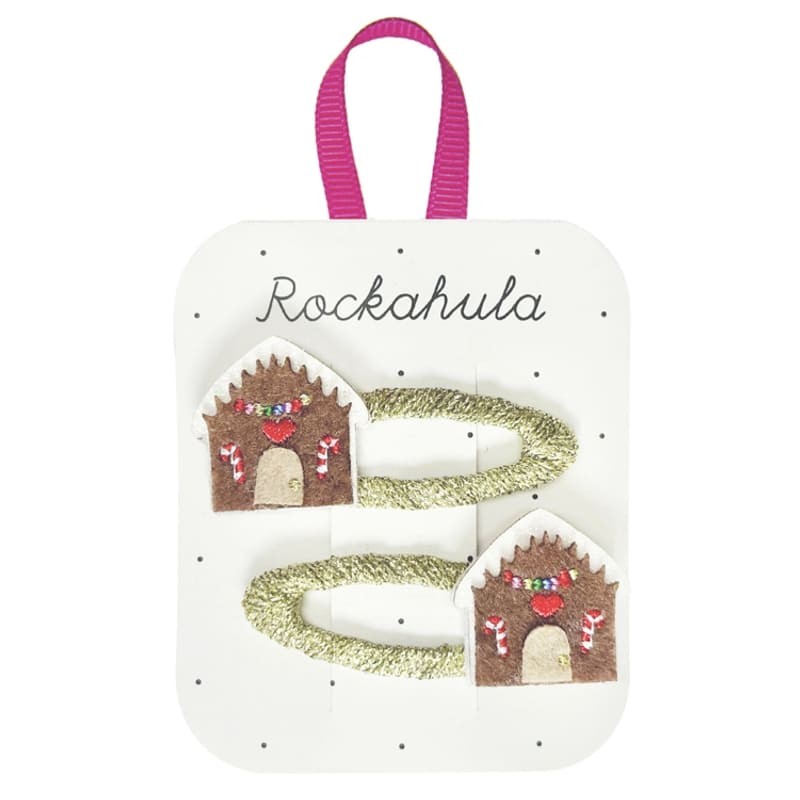 Spinki do włosów dla dziewczynki Gingerbread House 2 szt.