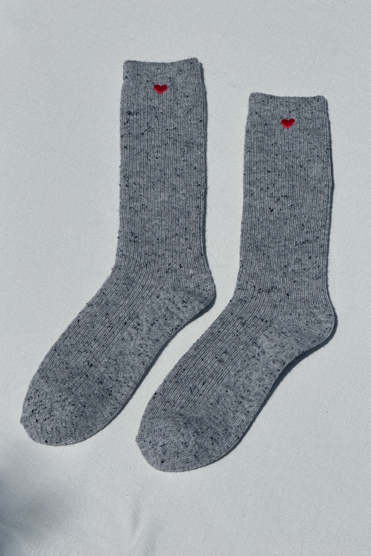 Skarpety Embroidered Snow Socks Cookies and Cream + Heart