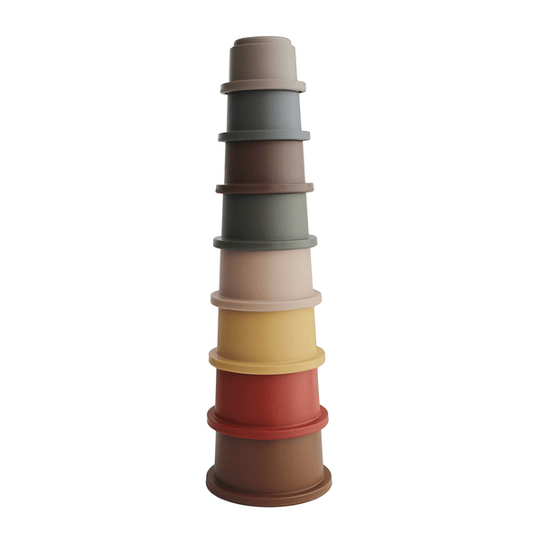 Piramidka Sensoryczna z Kubeczków - Stacking Cups Retro