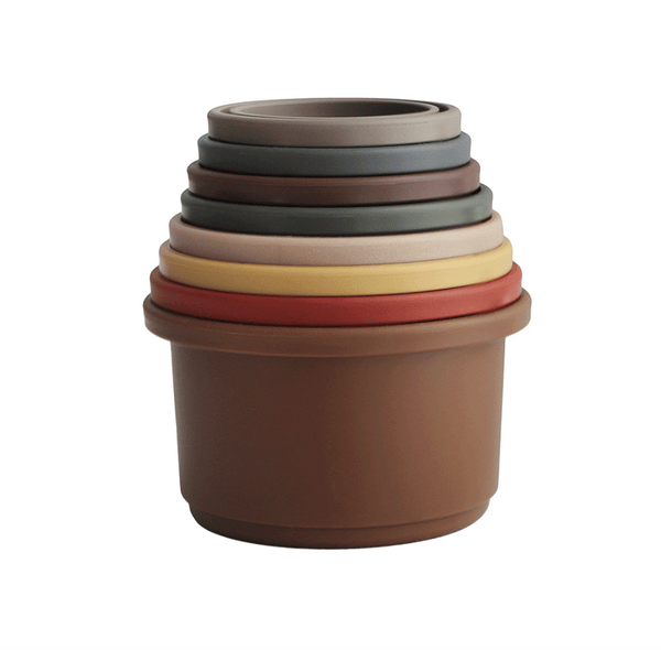 Piramidka Sensoryczna z Kubeczków - Stacking Cups Retro