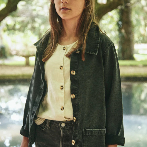 Kurta jeansowa Mure 4 lata black denim Poudre Organic