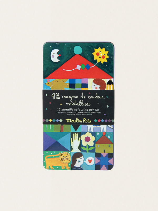 Kredki Metaliczne 12 Kolorów Les Cometes Filantes