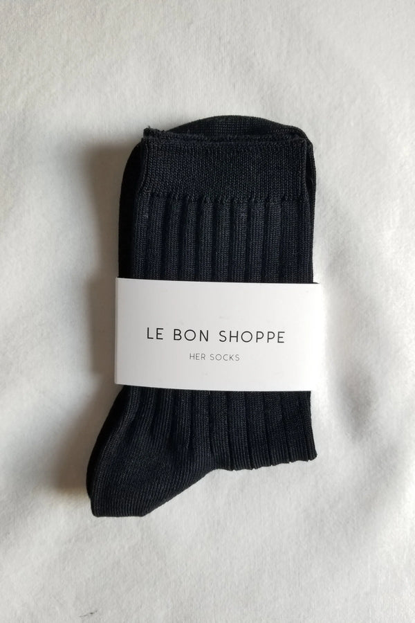 Skarpety Her Socks mc cotton true black Le Bon Shoppe