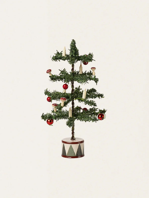 Choinka do domku myszek z lampkami LED