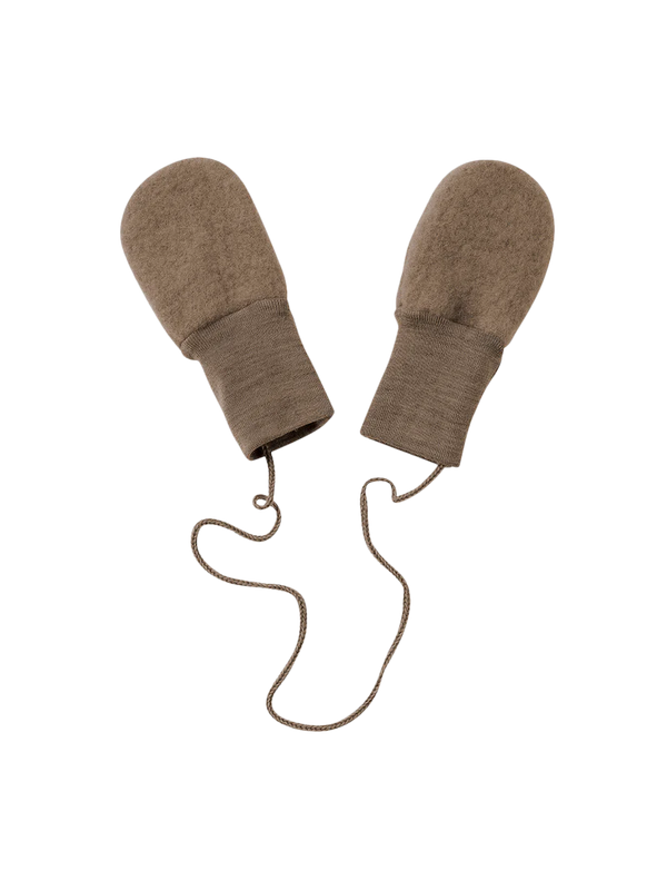 Rękawiczki z wełny merino cinnamon dla niemowląt Engel Natur