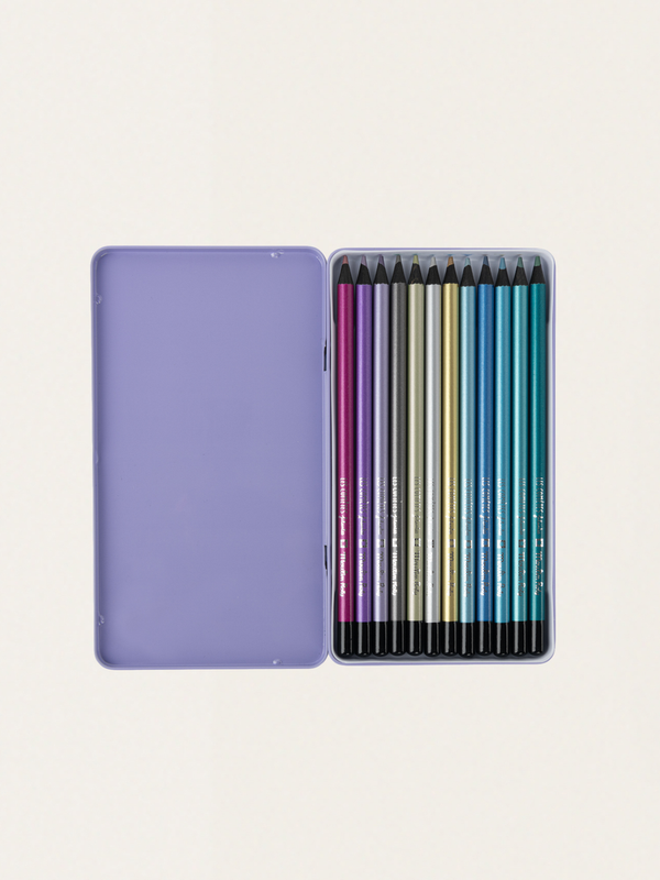 Kredki Metaliczne 12 Kolorów Les Cometes Filantes