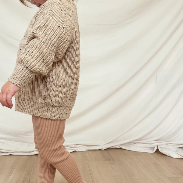 Sweter bawełniany Aspen Jumper oak flecked Hunter and Rose