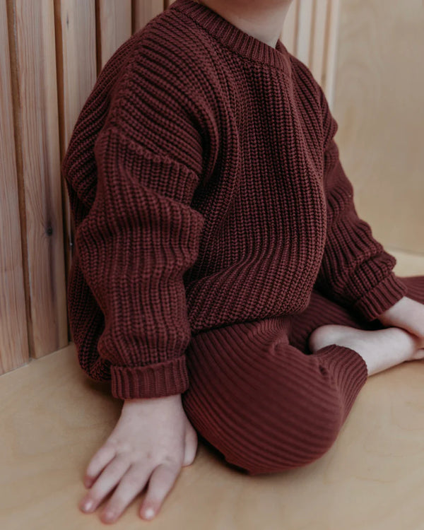 Sweter bawełniany Aspen Jumper berry Hunter and Rose