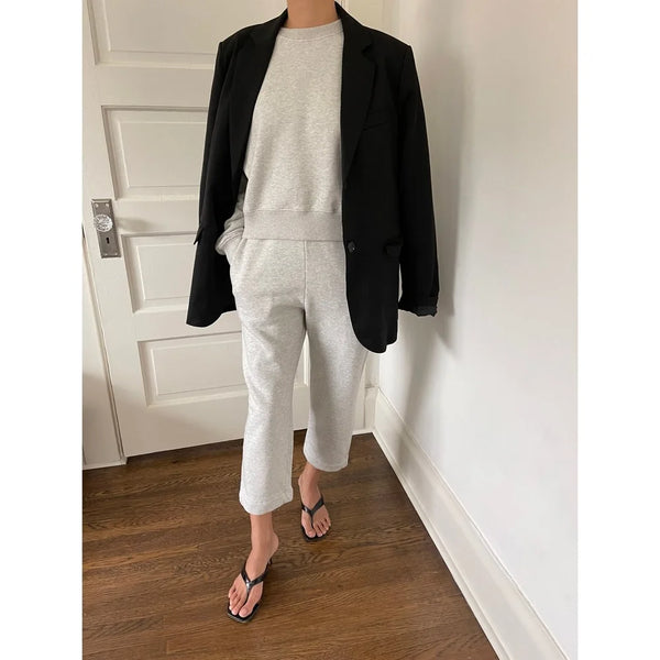 Spodnie bawełniane Barrel Joggers grey