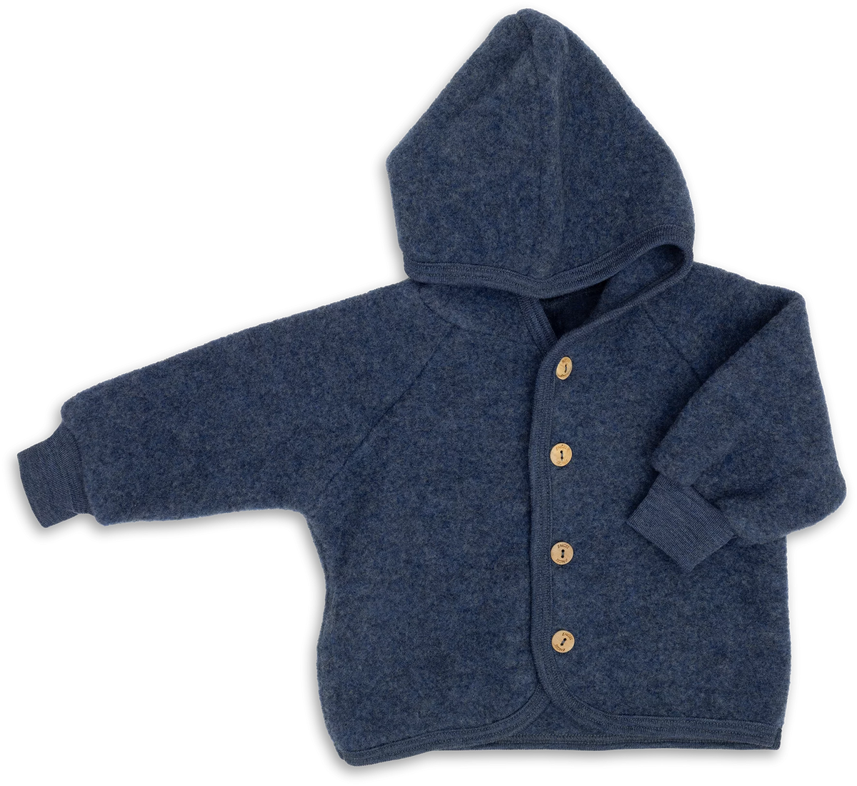Kurtka z wełny merino blue melange