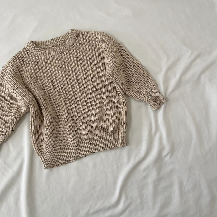 Sweter bawełniany Aspen Jumper oak flecked