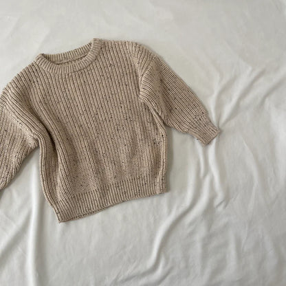 Sweter bawełniany Aspen Jumper oak flecked