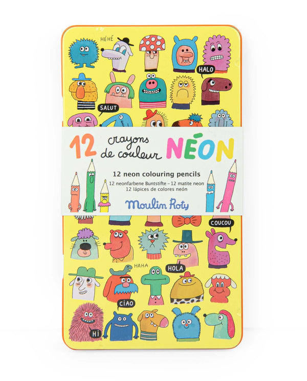 12 kredek neonowych Les Schmouks