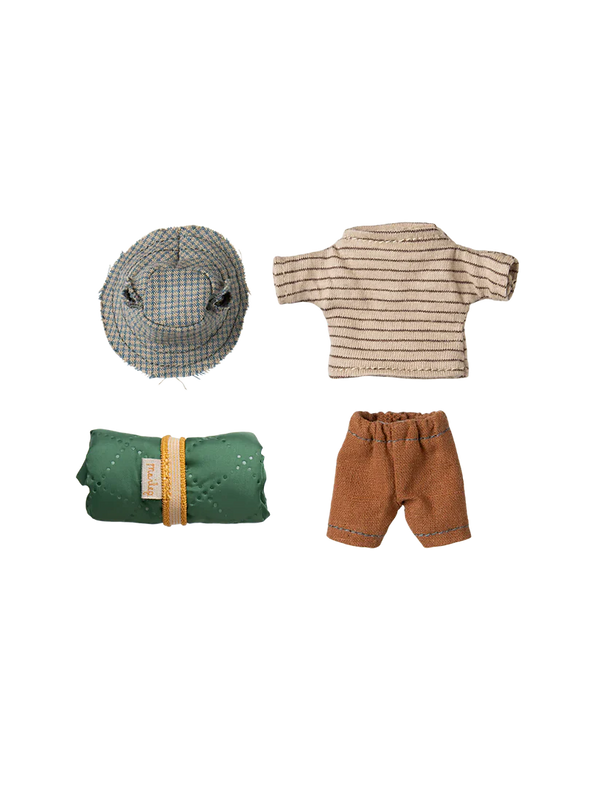 Myszka Hiker Mouse thin stripes Maileg