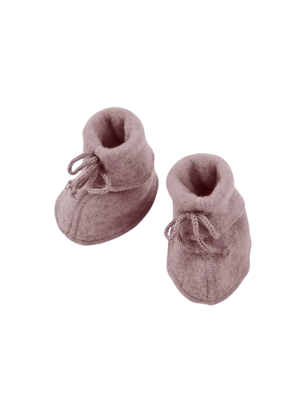 Buciki z wełny merino grey melange Engel Natur