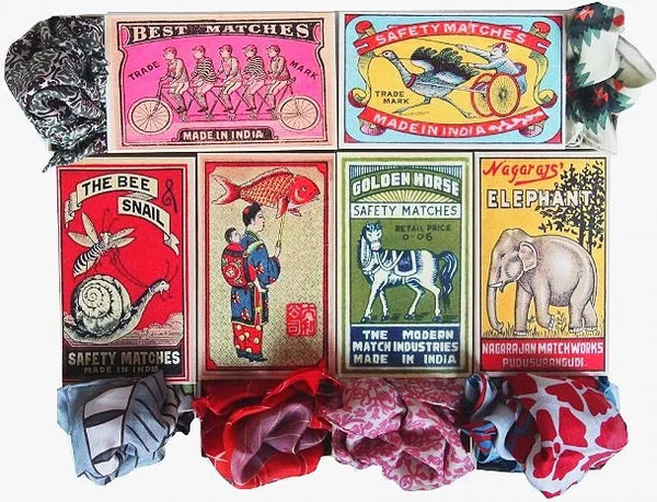 Apaszka Logic orange silk Les Belles Vagabondes