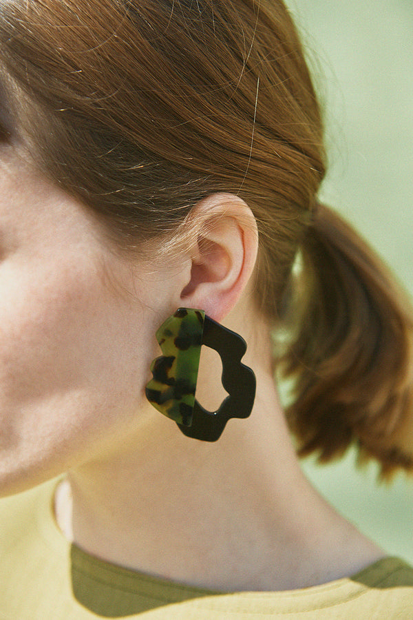 Kolczyki Cypres dark green Apres Ski