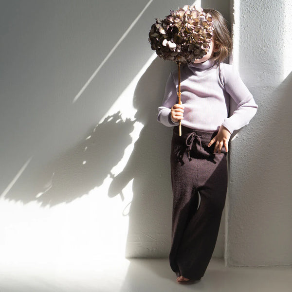 Golf z wełny merino Alf ice rose Minimalisma