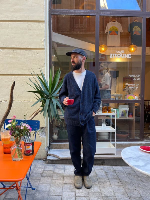 Kardigan Ammi Laine speckled midnight