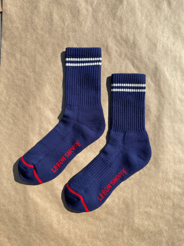 Skarpety Boyfriend Socks navy Le Bon Shoppe