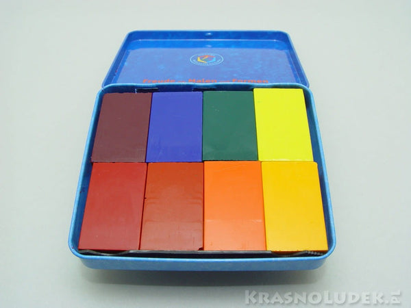 Kredki z wosku pszczelego w bloczku 8 szt.