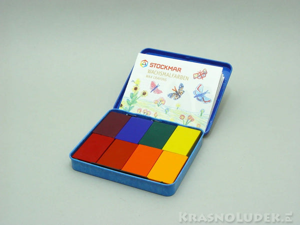 Kredki z wosku pszczelego w bloczku 8 szt.