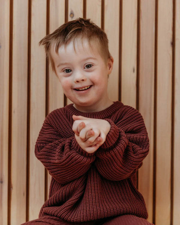 Sweter bawełniany Aspen Jumper berry Hunter and Rose