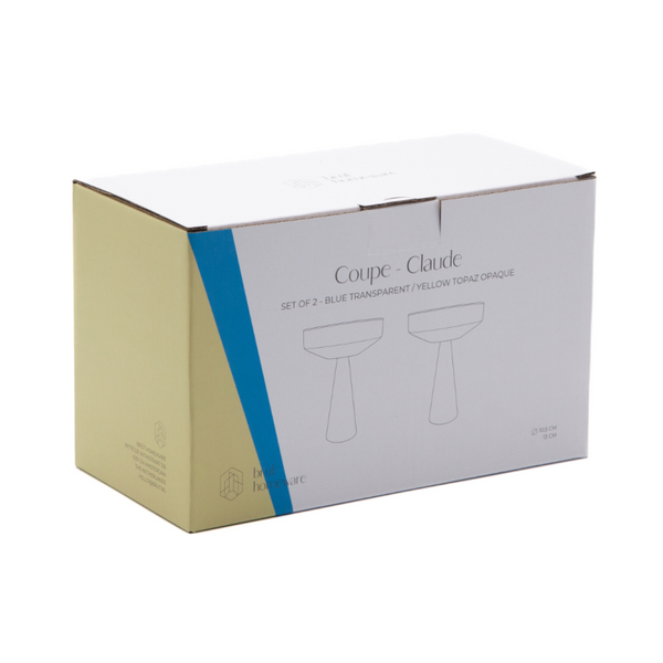 Kieliszki Claude Coupes  blue/topaz 2 szt.