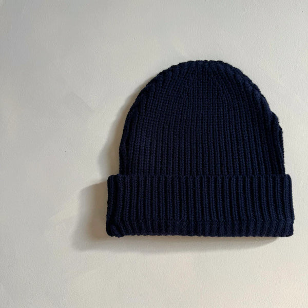 Czapka bawełniana Aspen Beanie midnight blue Hunter and Rose