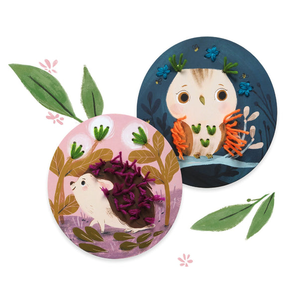 Zestaw artystyczny Haftowanie od podstaw Wiewiórka Djeco