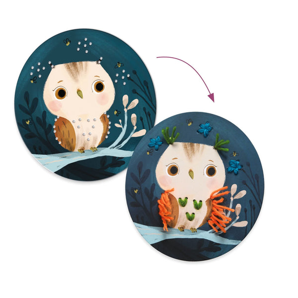 Zestaw artystyczny Haftowanie od podstaw Wiewiórka Djeco