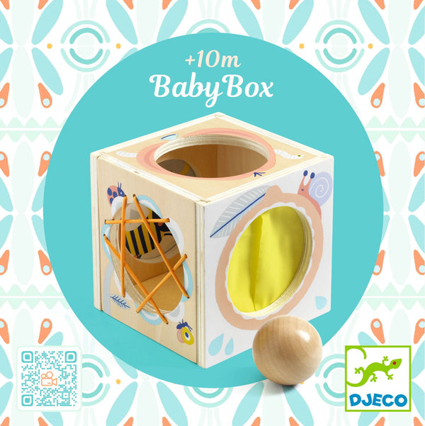 Pudełko sensoryczne drewniane Baby Box Djeco