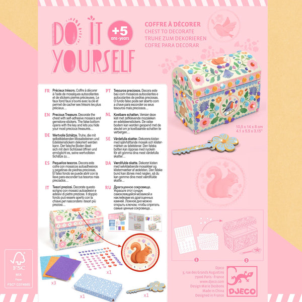 Szkatułka z kluczykiem Zrób to sam Djeco