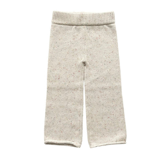 Spodnie bawełniane ivory flecked quinn pants 4-5 lat