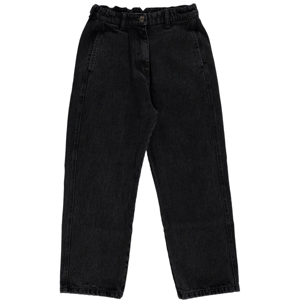 Spodnie jeansowe Gentiane long black denim Poudre Organic