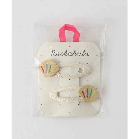 Spinki do włosów dla dziewczynki Rainbow Shell Clips 2 szt.